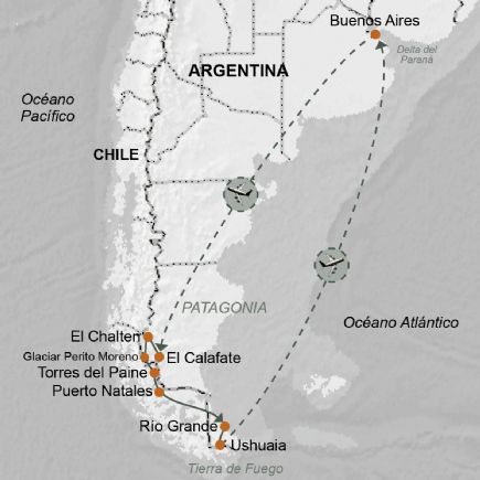 Argentina  y chile    + Trekking en Patagonia . El Chalten y Torres del Paine 