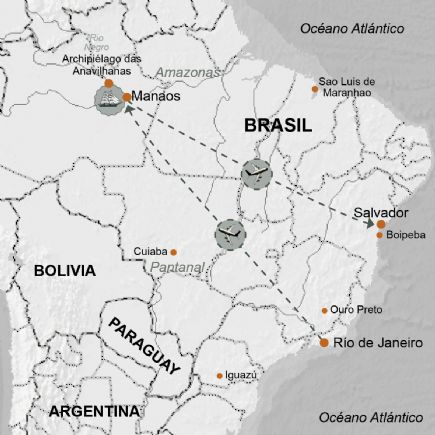 Brasil + R�o, Amazonas y  Salvador