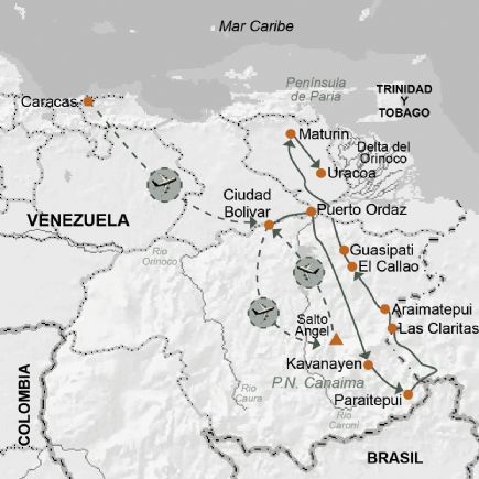 Venezuela + Canaima, Gran Sabana y Delta del Orinoco. 