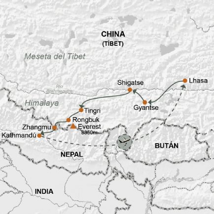 T�bet y nepal + Traves�a Lhasa-Kathmand�