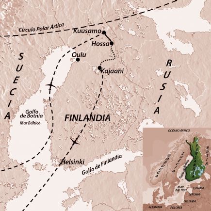 Finlandia + Traves�a en esqu� de fondo por la frontera Rusa
