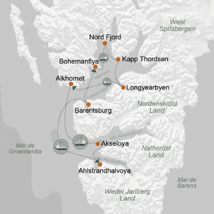 Spitsbergen sur (alto �rtico) + Observaci�n de Auroras Boreales